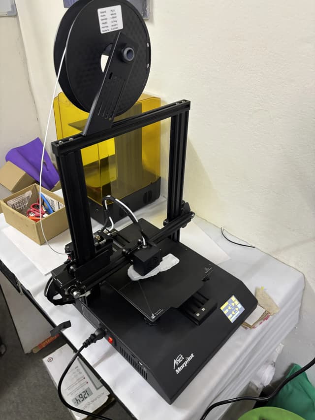 The 3D filament printer is printing the 3D regional map of Nepal.