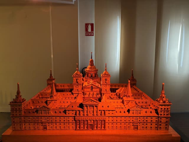 A picture of one of the 3D Maqueta of the Royal Site of San Lorenzo de El Escorial, commonly known as El Escorial, located near Madrid, Spain.