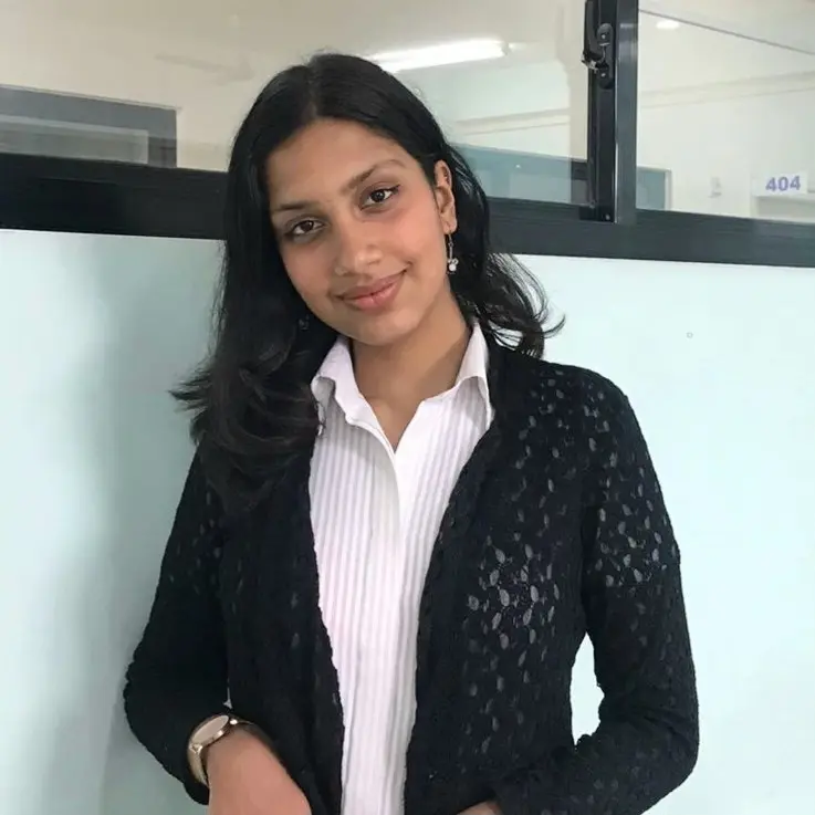 Sanskriti Pokharel, an essential part of Project Wings to Dreams, is depicted in this portrait.